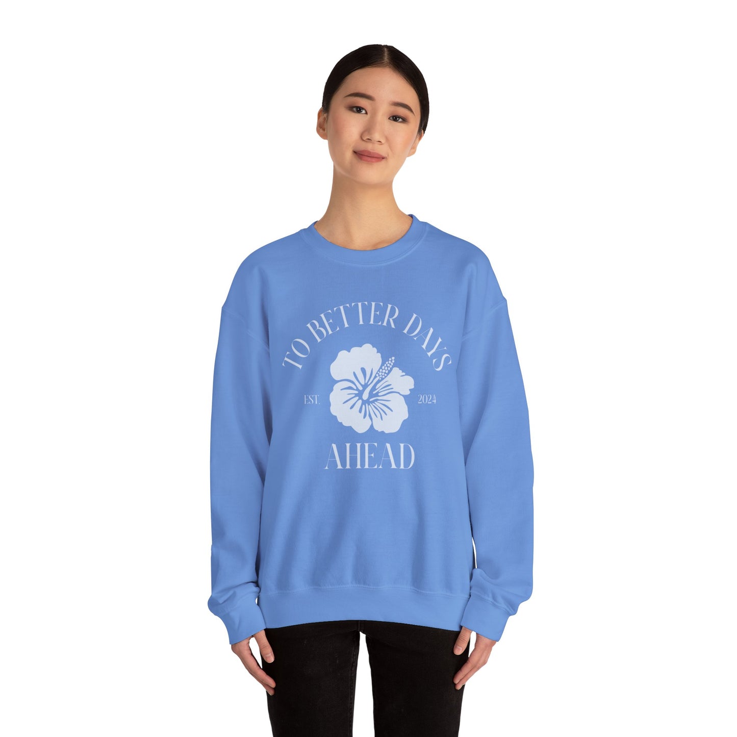 Unisex Crewneck Sweatshirt - To Better Days Ahead.